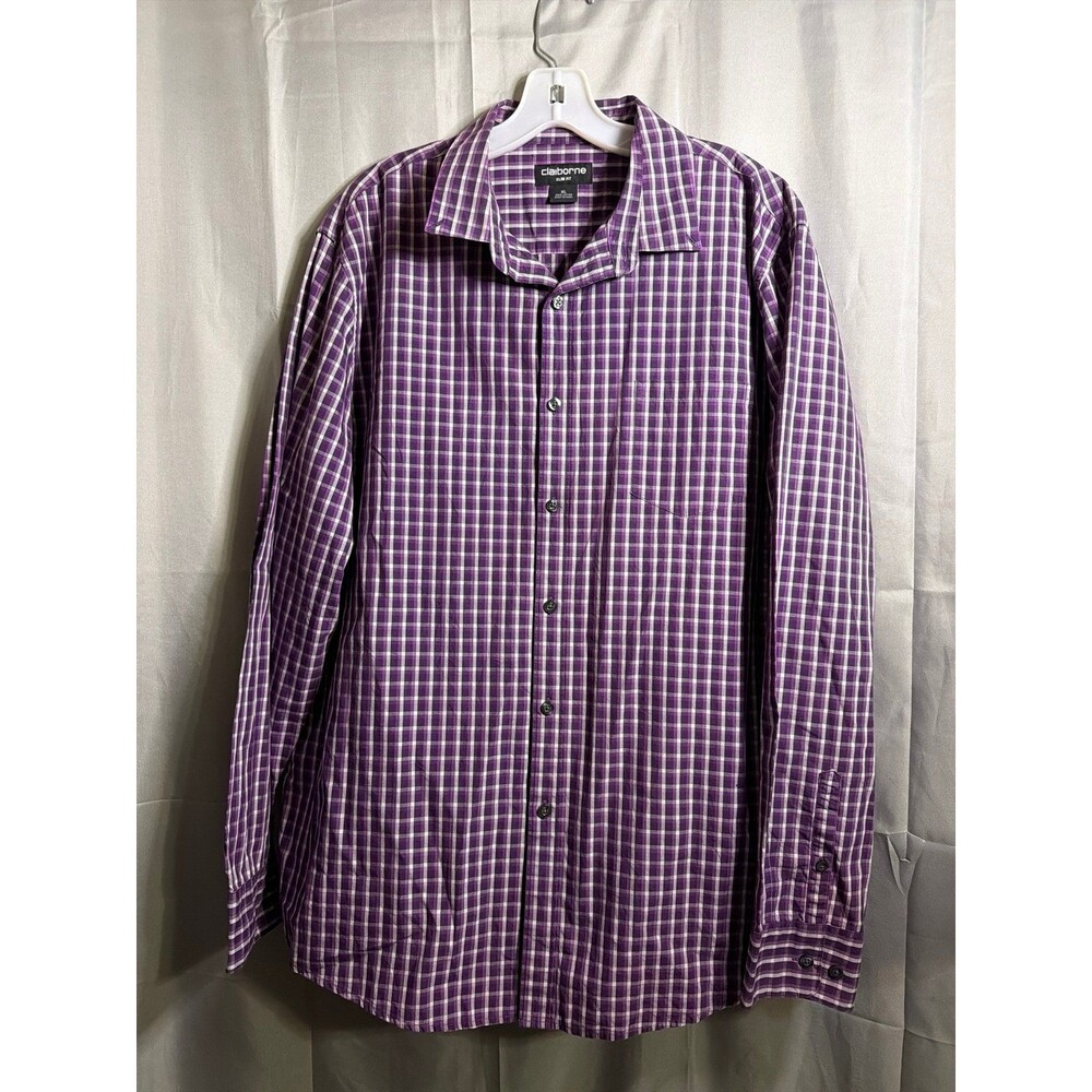 Nice Purple Claiborne Dress Shirt XL